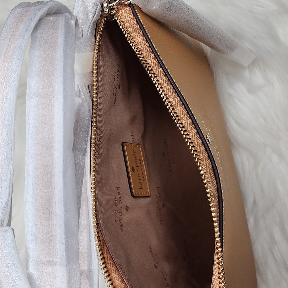 Kate Spade Ivy Street Amy Crossbody Bag Purse Tiramisu Mousse - Picture 15 of 16